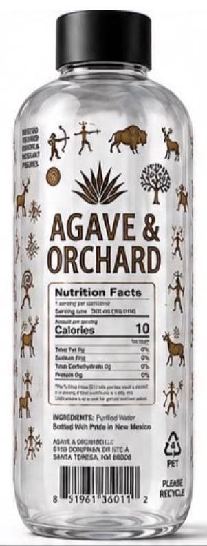 Agave and Orchard bottle and regulatory label concept