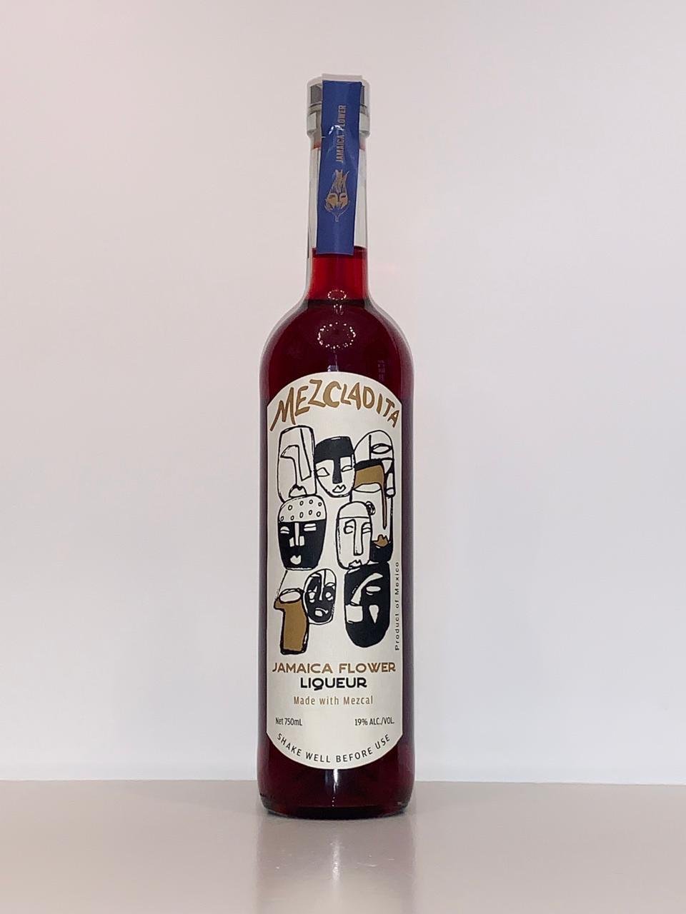 Mezcladita Jamaica liqueur made with mezcal